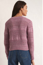 Load image into Gallery viewer, Dusty orchid open yarn sweater
