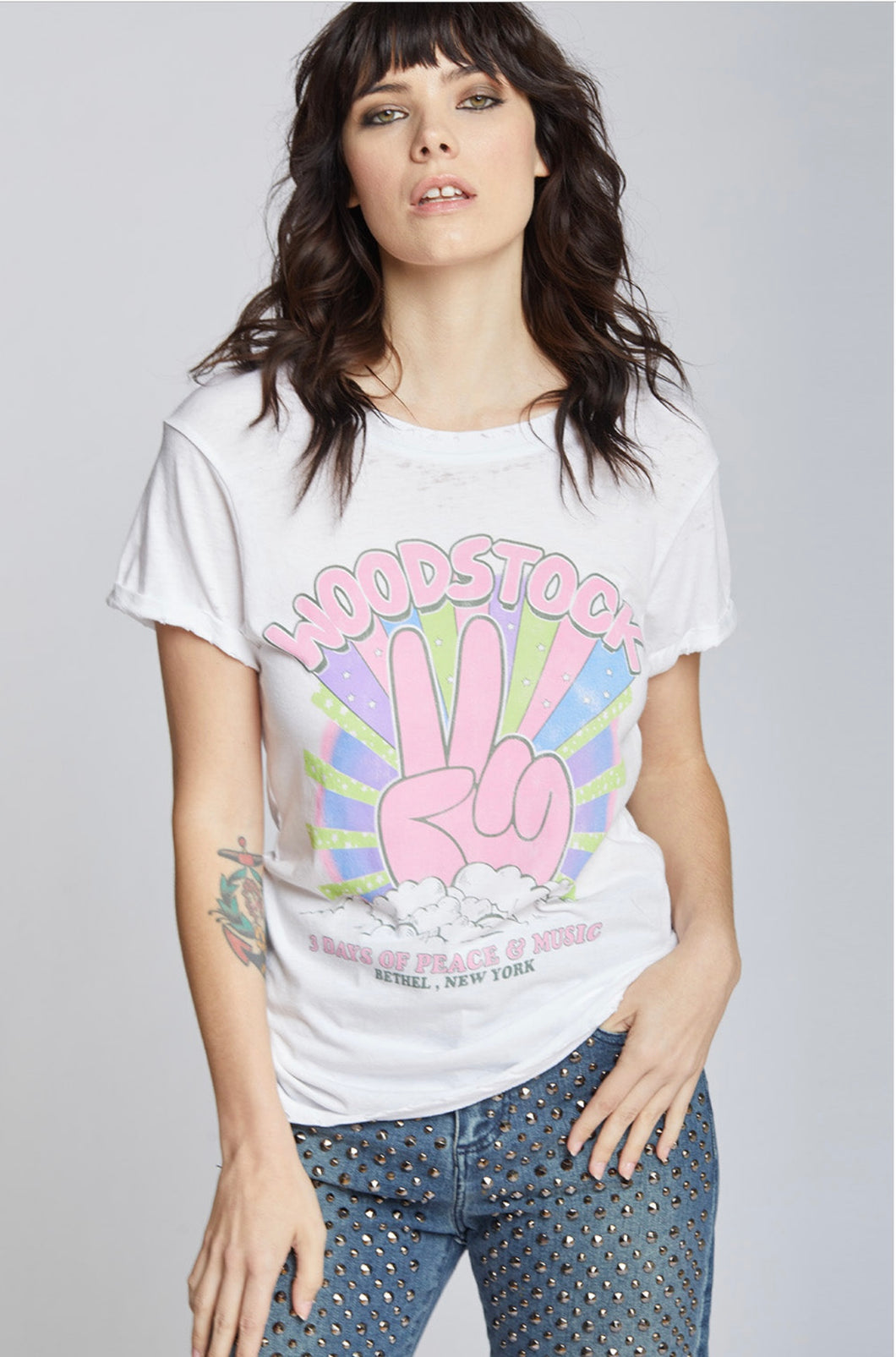 Woodstock burn out tee