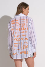 Load image into Gallery viewer, Striped destination cover up
