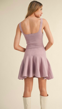 Load image into Gallery viewer, Mauve bow detail knit dress
