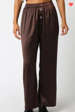 Load image into Gallery viewer, Brown satin pants
