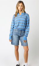Load image into Gallery viewer, Blue striped knit top
