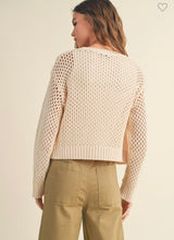 Load image into Gallery viewer, Cream Crochet Cardigan
