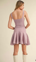 Load image into Gallery viewer, Mauve bow detail knit dress
