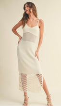 Load image into Gallery viewer, Ivory net midi dress
