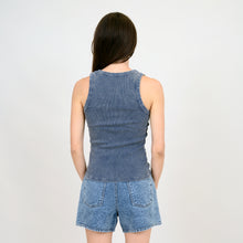 Load image into Gallery viewer, Denim scoop neck tank
