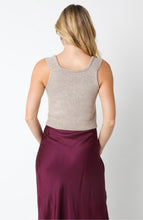 Load image into Gallery viewer, Taupe bustier sweater top
