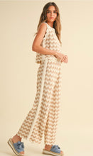 Load image into Gallery viewer, Wavy crochet pants set
