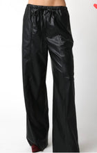 Load image into Gallery viewer, Faux leather wide leg pants
