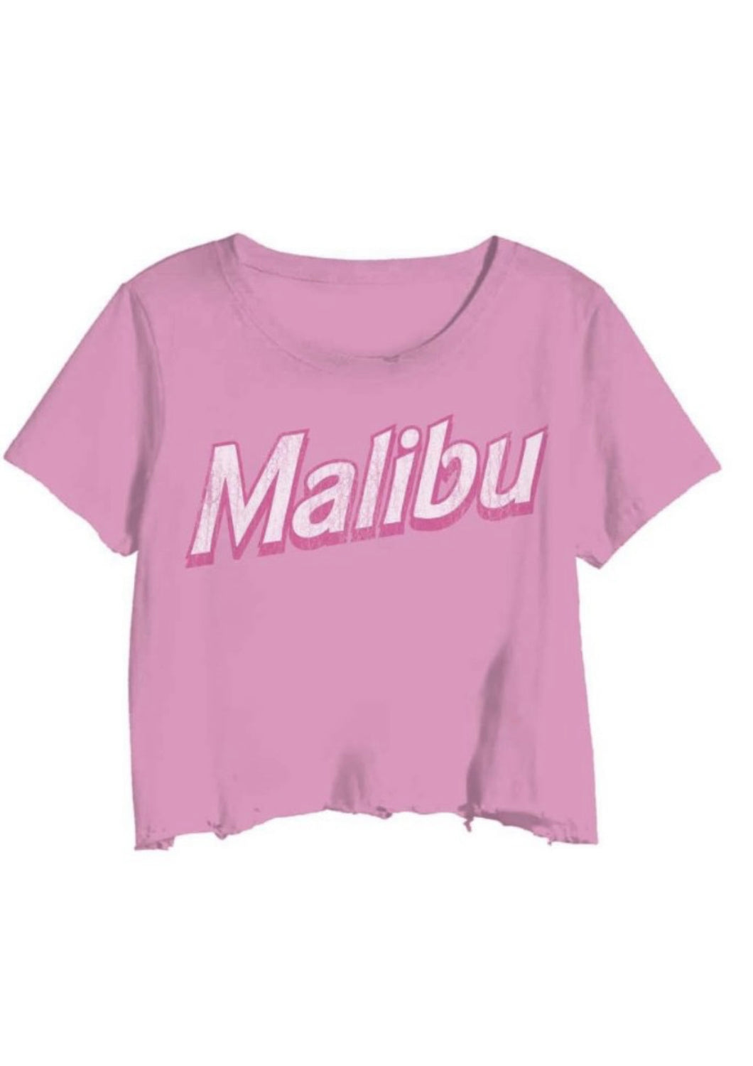 Pink Malibu cropped tee