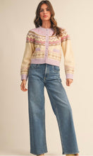 Load image into Gallery viewer, Fair isle heart cardigan
