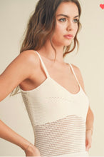 Load image into Gallery viewer, Ivory net midi dress
