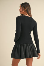 Load image into Gallery viewer, Bubble skirt sweater dress
