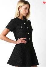 Load image into Gallery viewer, Black boucle dress
