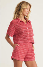 Load image into Gallery viewer, Red crochet short set
