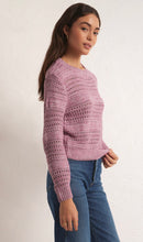 Load image into Gallery viewer, Dusty orchid open yarn sweater
