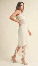 Load image into Gallery viewer, Ivory net midi dress
