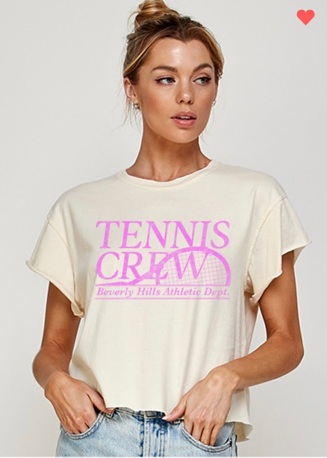 Tennis crew tee