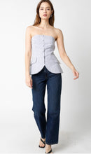 Load image into Gallery viewer, Chambray strapless top
