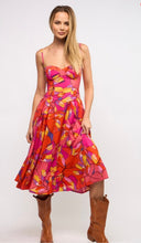 Load image into Gallery viewer, Floral bustier midi dress
