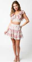 Load image into Gallery viewer, Lace tiered skirt
